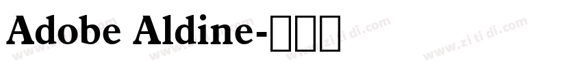 Adobe Aldine字体转换